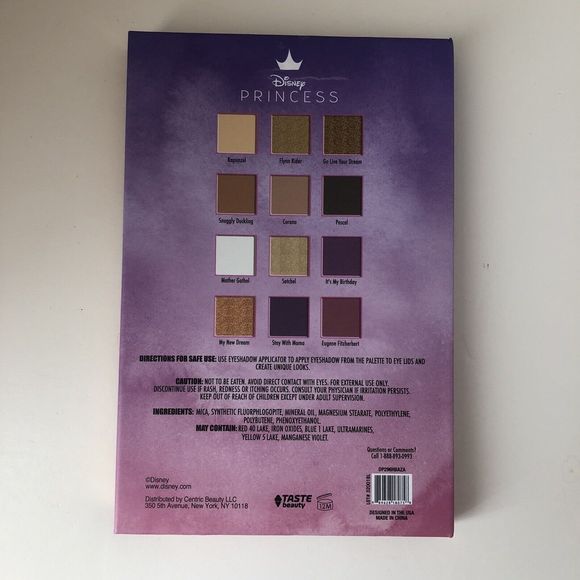 Taste Beauty Disney Princess Tangled Eyeshadow Palette New - Picture 2 of 6
